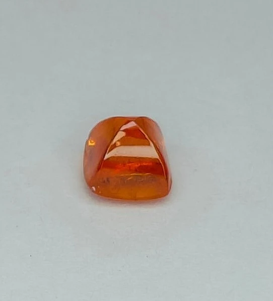 4.01ct Natural Fanta Garnet Square Cut Loose Gemstone From Nigeria — view 1